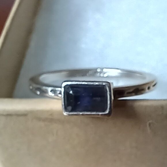 Vintage  Sundance Catalog Sterling Silver Iolite Ring - Picture 2 of 12